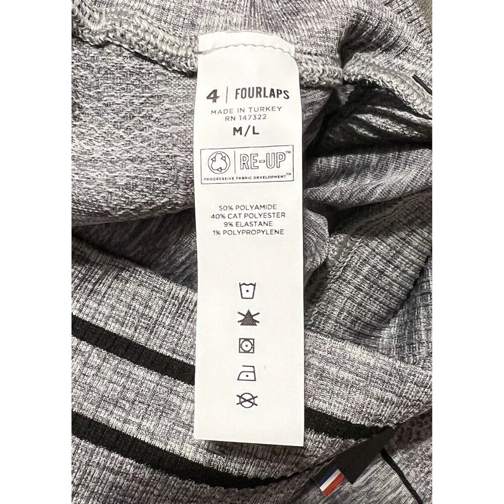 4Laps FourLaps Shorts Women’s Aero Seamless Short 5" Grey Heather M/L  NWT - Picture 5 of 6